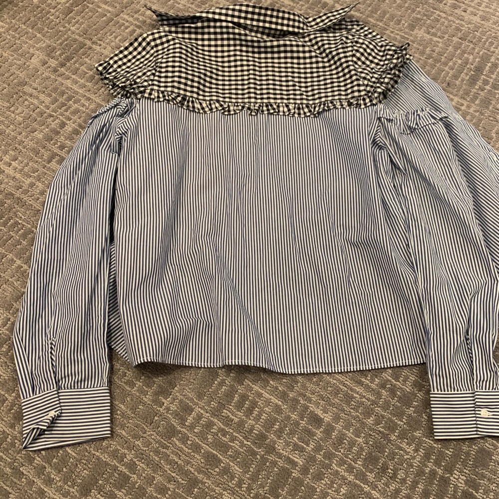 “Walter Baker” Open Shoulder Button Up Blouse. - image 8